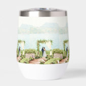 Aquarell Botanischer Hochzeitstücher – Gastgeschen (Vorderseite)