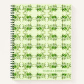 Aquarell Botanischer Namen Notizbuch (Vorderseite)