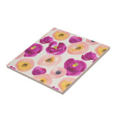 Aquarell-botanisches Muster Fliese (Seite)