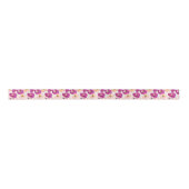 Aquarell-botanisches Muster Satinband (Vorderseite)