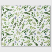 Aquarell-botanisches Packpapier (Flach)