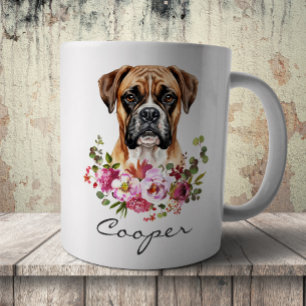 Aquarell-Boxer Kaffeetasse