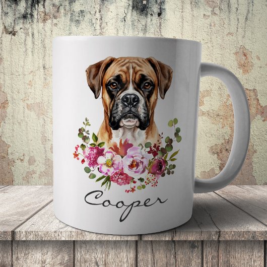 Aquarell-Boxer Kaffeetasse