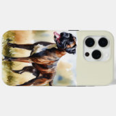 Aquarell-Boxerhund Case-Mate iPhone Hülle (Rückseite (Horizontal))