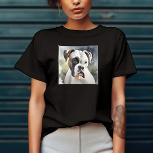 Aquarell-Boxerhund T-Shirt