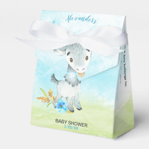 Aquarell Boy Goat Baby Duschfarm Geschenkschachtel