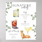 Aquarell | Bräunungsgetränk Poster (Vorne)