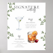Aquarell | Bräunungsgetränk Poster (Vorne)