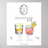 Aquarell | Bräunungsgetränk Poster (Vorne)