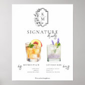 Aquarell | Bräunungsgetränk Poster (Vorne)