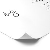 Aquarell | Bräunungsgetränk Poster (Ecke)