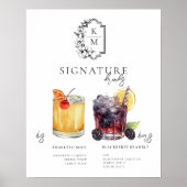 Aquarell | Bräunungsgetränk Poster (Vorne)