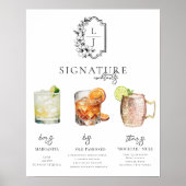 Aquarell | Bräunungsgetränk Poster (Vorne)