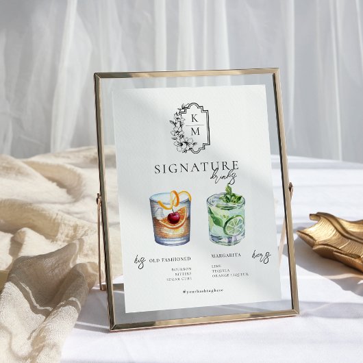 Aquarell | Bräunungsgetränk Poster