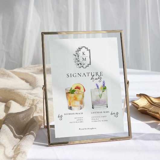 Aquarell | Bräunungsgetränk Poster