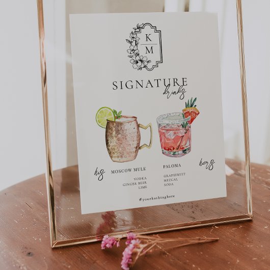 Aquarell | Bräunungsgetränk Poster