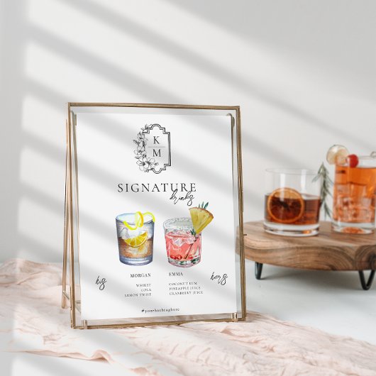 Aquarell | Bräunungsgetränk Poster