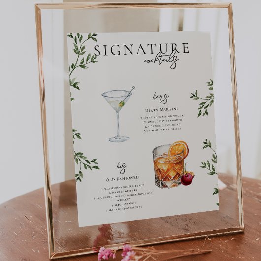 Aquarell | Bräunungsgetränk Poster