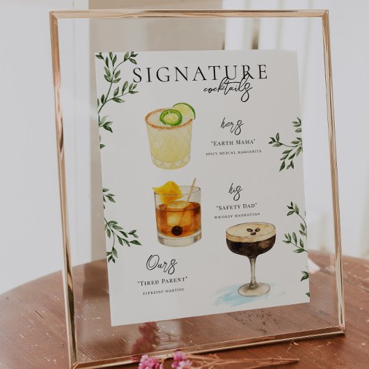 Aquarell | Bräunungsgetränk Poster