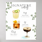 Aquarell | Bräunungsgetränk Poster (Vorne)