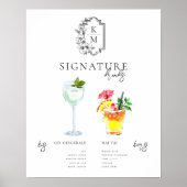 Aquarell | Bräunungsgetränk Poster (Vorne)