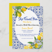 Aquarell-Brautparty Einladung (Vorne/Hinten)