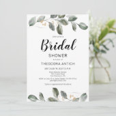 Aquarell Bridal Dusche Einladung (Stehend Vorderseite)