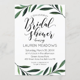 Aquarell Bridal Dusche Einladung
