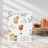 Aquarell | Bride & Groom Signature Drink Poster