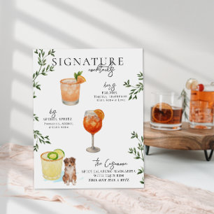 Aquarell   Bride & Groom Signature Drink Poster