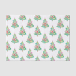 Aquarell Bright Colors Coquette Weihnachtsbaum Seidenpapier