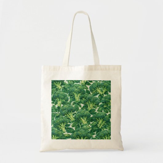 Aquarell-Brokkoli-Botanisches-Gemüse-Muster Tragetasche (Vorne)