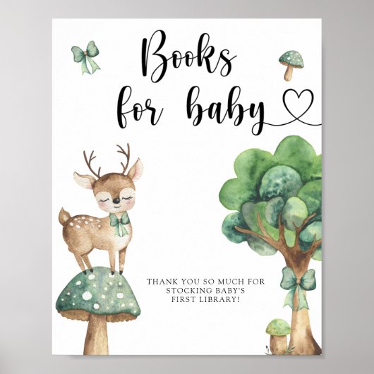Aquarell - Bücher für Babyposter Poster (Vorne)