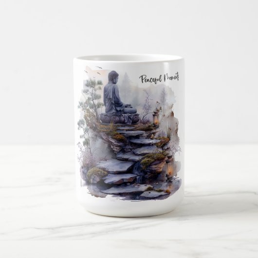 Aquarell Buddha Friedliche Tasse (Mittel)