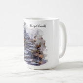 Aquarell Buddha Friedliche Tasse (VorderseiteRechts)