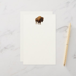 Aquarell-Büffel-Notizblock Briefpapier