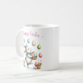 Aquarell Bunny Easter Egg - Pastete Frühling Kaffeetasse (Vorderseite Links)