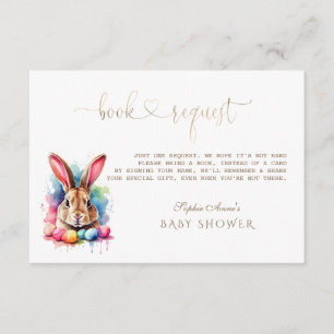 Aquarell Bunny Eggs Wildblumen Bücher für Baby Begleitkarte