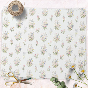 Aquarell Bunt Blumen Garten Florales Muster Geschenkpapier
