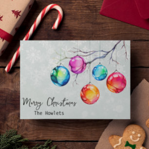 Aquarell Bunt Neon Weihnachten
