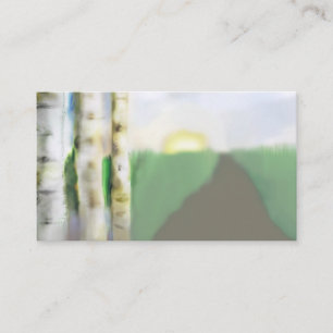 Aquarell-Burch grau-blauer rauchiger Visitenkarte