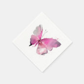 Aquarell Butterfly Babydusche Personalisiert Serviette (Ecke)