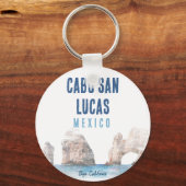 Aquarell Cabo San Lucas Mexiko Strand Der Park Schlüsselanhänger (Vorderseite)