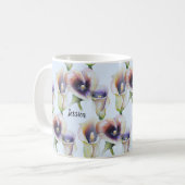 Aquarell Calla Lilis in leuchtenden Farben Kaffeetasse (Vorderseite Links)