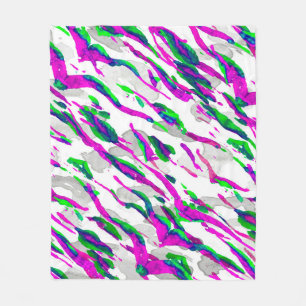 Aquarell Camouflage Design. Abstrakt Safari Tile Fleecedecke