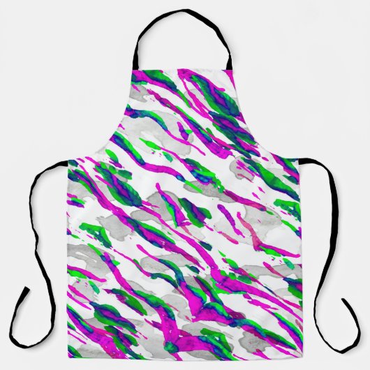 Aquarell Camouflage Design. Abstrakt Safari Tile Schürze (Vorderseite)