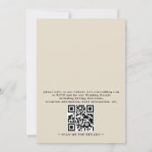 Aquarell Cancun Mexiko Strand QR-Code Hochzeit Einladung (Rückseite)