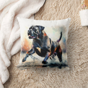 Aquarell Cane Corso Hund Kissen