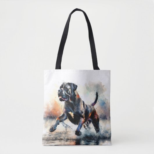 Aquarell Cane Corso Hund Tasche (Vorderseite)
