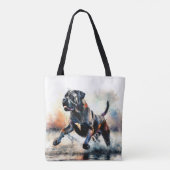 Aquarell Cane Corso Hund Tasche (Rückseite)